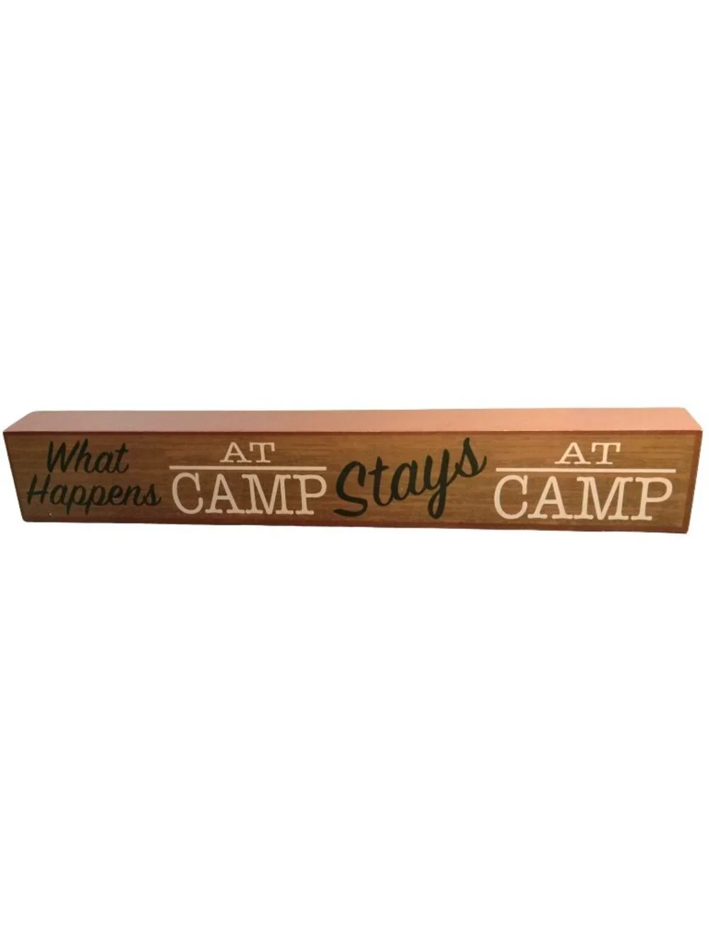 What Happens At Camp Stays At Camp Wood Sign 3D Camping Motor Home Camper
